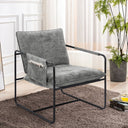 Hawsaiy Accent Chair with Metal Frame - Dark Gray