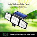 Home Zone - Solar Flood Lights 120° Motion Sensor, Waterproof, 1000 Lumens