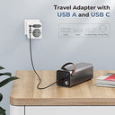 Hoppac - French to UK Plug Adapter, Type G, Compatible with Europe & Schuko