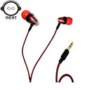Hotechs Reet Noise Isolation Wired Earbuds in Red - High-Quality Sound