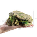 IBWell - Leopard Gecko Hide with Humid Basking Rock, Resin Turtle Cave