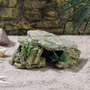 IBWell - Leopard Gecko Hide with Humid Basking Rock, Resin Turtle Cave