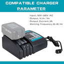 IRONFIST - Lithium-Ion Battery Charger 14.4V for Makita BL1850 BL1840B BL1820