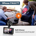 Ibaye - 1080P Full HD Dual Dash Cam with 170° Wide Angle, Night Vision, G-sensor