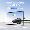 IniU - 66W Dual-Port Car Charger with PD3.0 & QC3.0 Fast Charging
