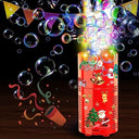 Ivtivfu - Fireworks Bubble Machine with Lights, 13 Holes, Closeable Sound, Perfect for Kids Parties