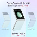 JETech - Magnetic Case for Galaxy Z Flip 5, MagSafe Compatible, Transparent Hard PC, Anti-Scratch