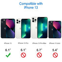 JETech - iPhone 13 Case, Shockproof Bumper, Anti-Scratch Clear Back, Non-Yellowing