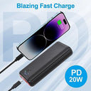 Jiga - 27000mAh Power Bank with Fast Charging, USB C & A, LED Indicator
