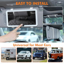 JizzU - Rechargeable Car Sun Visor Mirror with 3 Lighting Modes, HD Makeup Reflection