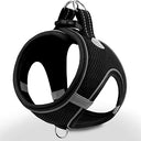 Joytale Black Reflective Dog Harness - Soft Padded Step-in Design