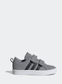 adidas Grey Hook and Loop VS Pace 2.0 Kids Trainers