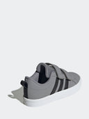 adidas Grey Hook and Loop VS Pace 2.0 Kids Trainers
