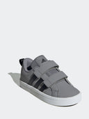 adidas Grey Hook and Loop VS Pace 2.0 Kids Trainers