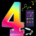 RGB Color Changing LED Number Lights for Parties and Events
