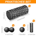 Konekel - Fascia Roller Set with 3D Texture, Includes Duoball & Small Roller