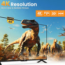 Koofit - 4K HDMI Switch Automatic, 5 Port Selector with Remote Control, Supports HDR