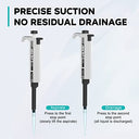 Lab Fish - Adjustable Single Channel Micropipette, Durable, Chemically Resistant, Variable Volume