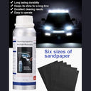 Leazzle - Headlight Polishing Set with 200ml Repair Fluid & Yellowing Removal