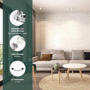 Ledscom.de - 6 Pieces Chrome Swiveling Recessed Ceiling Frame with GU5.3 Socket