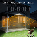 Lepro - 10W LED Spotlight with Motion Sensor, 850 LM Cool White Outdoor Light