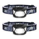 Lepro - 1300Lux LED Headlamp With Red Light, IPX4 Waterproof For Outdoor Use