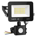Lepro - 20W LED Motion Sensor Spotlight, 1700 LM, IP54 Waterproof, Cool White