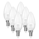 Lepro - E14 LED Candle Bulbs, 4.9W 470lm, Warm White 2700K, Pack of 6