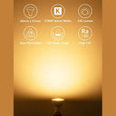 Lepro - GU10 LED Bulbs, Warm White 2700K, 4W, Pack of 10