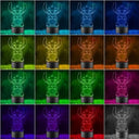 Lilo And Stitch - 3D Stitch Night Light With Remote Control, 16 Colors LED Lamp