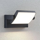 Lindby - Modern LED Outdoor Wall Light 'Sherin' in Black, Aluminium, 1 Light Source