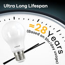 Linkind - E27 LED Screw Bulbs, 3.8W 60W Equivalent , 4000K Neutral White, Pack of 3