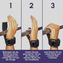 ListHen - Gym Wrist Straps for Weightlifting, Powerlifting & Bodybuilding