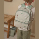 Little Dutch - Little Farm Children's Backpack, Adjustable Straps, Green, 29x22.5x12 cm
