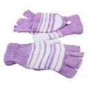 Lsgoodcare - Purple USB Fingerless Heating Gloves for Warmth & Comfort