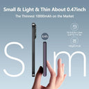 Luckyduo - Ultra Slim 10000mAh Magnetic Power Bank, PD 20W, Wireless Charging