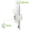 Lumare - 9X LED Recessed Spotlight 6W | IP44 Extra Flat Silver | 26mm Depth