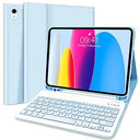 Lupxiu iPad Keyboard Case for 10th Gen 2022, Italian QWERTY, Blue Sky