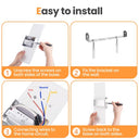 Lureshine - Pack of 2 Modern 12W Acrylic LED Wall Lights, Warm White 3000K