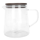 Shop the Lybunair Heat Resistant Glass Coffee Pot with Lid, perfect for tea, milk, and juice. Elegant design with an insulated handle for safe pouring.