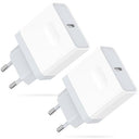 Lynban - USB C Power Supply 2-Pack Quick Charger for iPhone and iPad