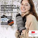 MCTi - Women's Waterproof Ski Mittens with Touch Screen, Insulated & Quilted