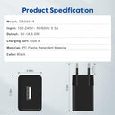 MatauMahi - Safe USB Adapter Charger 2 Pieces, Low Temperature, 5V 1A Output