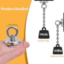 Min Ci 12x32mm Neodymium Magnet with Hook & Eye