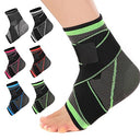 Mklhavb - 3D Weave Elastic Ankle Support Sleeve, Compression Fit, Durable Nylon