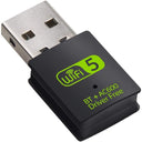 Monbeq USB WiFi Bluetooth Adapter for PC - 600Mbps Mini Dongle