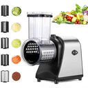 Nictemaw Electric Vegetable Grater with 5 Blades and Large Slot