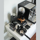 Normcore - Compact Tamping Station in Espresso Black Ashwood, 58mm Portafilter Stand, Durable Design