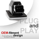 Nslumo - 2PC LED License Plate Light for Citroën & Peugeot Models, Bright Illumination, Easy Installation, Durable Design