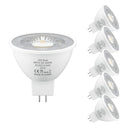 Oraluce - 5W MR16 LED Bulbs, 3000K Warm White, 470Lm, 38° Beam, Pack of 6